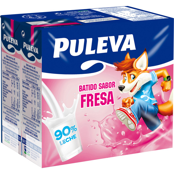 BATIDO FRESA PULEVA PACK-6 200ML BRICK