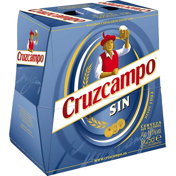 CERVEZA CRUZCAMPO S/ALCOHOL PACK-6