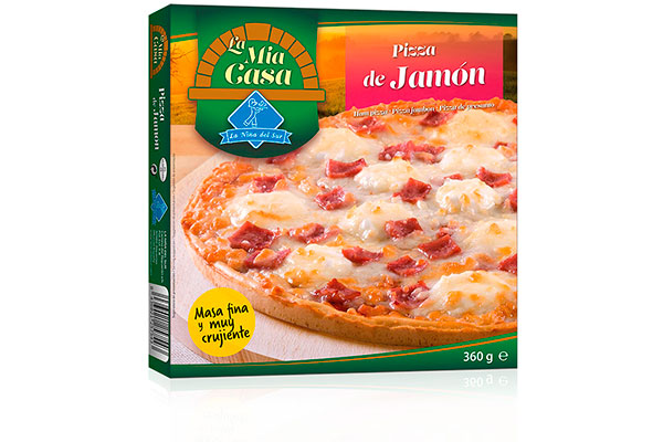 PIZZA DE JAMÓN LA MIA CASA 360GR